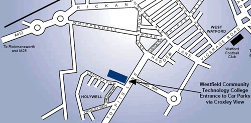 Map of Rickmansworth School